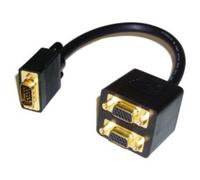 Lindy 41214 cable VGA 0,18 m VGA (D-Sub) Negro