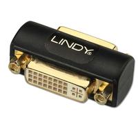 Lindy – Adaptadores para DVI y VGA – DVI-I Doppelkupplung Premium – Negro