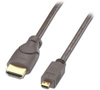 Lindy 41353 cable HDMI 2 m HDMI tipo A (Estándar) HDMI tipo D (Micro) Negro, Oro