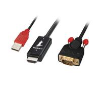 Lindy 41456 2m HDMI to VGA Adapter Cable Black