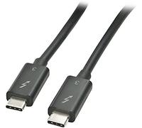Lindy 41556 - Cable USB (1 m, USB C, USB C, 3.0 (3.1 Gen 1), Male connector / Male connector, Negro)