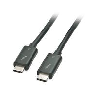 Lindy Cable Thunderbolt 3 de 2 m, Color Negro