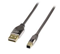 Lindy 41583 - Cable USB 2.0 CROMO tipo A macho a tipo B macho, 3m