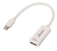 Lindy 41719 adaptador de cable de vídeo mini displayport hdmi blanco