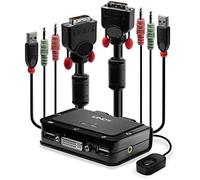 Lindy 42341 interruptor kvm negro