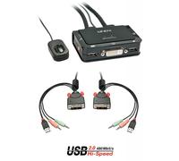 2 PORT DVI-D SINGLE LINK CABLE KVM