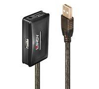 Hub USB Lindy 42635 4 Puertos USB 2.0 10m Gris Cable AWG 28/24 Plug and Play