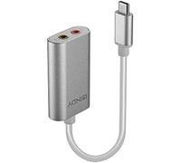 Lindy Adaptador de audio USB-C 42711 Plateado