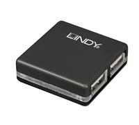 Lindy 42742 hub de interfaz 480 Mbit/s Negro