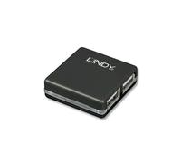 Lindy - 42742 hub de interfaz 480 Mbit/s Negro