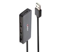 Lindy 42986 hub de interfaz usb 2.0 480 mbit/s negro