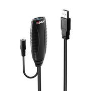 LINDY Cable USB 43099 15 m Negro