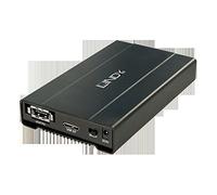 Lindy 43106 SuperSpeed/eSATAp - Carcasa de Disco Duro SATA (2,5", USB 3.0, Color Negro