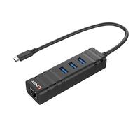 Lindy - 43249 hub de interfaz USB 3.2 Gen 1 (3.1 Gen 1) Type-C 5000 Mbit/s Negro