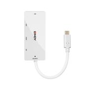 Lindy - 43279 base para portátil y replicador de puertos USB 3.2 Gen 1 (3.1 Gen 1) Type-C Blanco