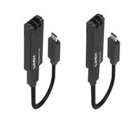 Lindy Ampliador de red 43312 – Transmisor y receptor de red – Negro