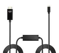 Lindy - 43315 adaptador de cable de vídeo 5 m USB Tipo C HDMI tipo A (Estándar) Negro