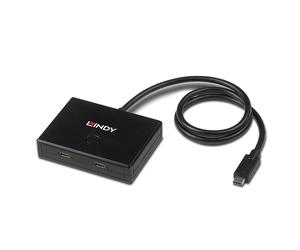 Lindy 43329 hub de interfaz usb 3.2 gen 1 (3.1 gen 1) type-c 5000 mbit