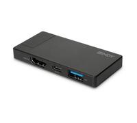 Lindy - 43336 base para portátil y replicador de puertos Alámbrico USB 3.2 Gen 1 (3.1 Gen 1) Type-C Negro