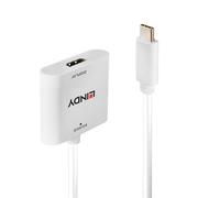 Lindy 43339 adaptador de cable de vídeo 0,1 m usb tipo c hdmi blanco