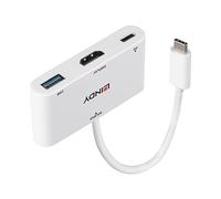 LINDY 43340 Convertidor USB 3.1 Tipo C a HDMI con Puerto USB Tipo A y Suministro de energía