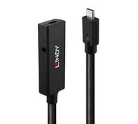 43364 cable USB USB 3.2 Gen 2 (3.1 Gen 2) 5 m USB C 10 Gbit/s Negro, Cable alargador negro, 5 m, USB C, USB C, USB 3.2 Gen 2 (3.1 Gen 2), 10 Gbit/s, Negro
