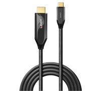 Lindy - 43369 adaptador de cable de vídeo 3 m USB Tipo C HDMI tipo A (Estándar) Negro