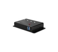 Lindy - 43374 hub de interfaz USB 3.2 Gen 1 (3.1 Gen 1) Type-B 5000 Mbit/s Negro