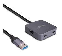 Lindy Concentrador USB 3.0 43388, 4 puertos, 5 m