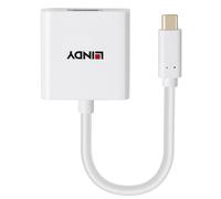 Lindy 43437 adaptador de cable de vídeo 0,1 m usb tipo c vga (d-sub)