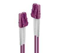 Lindy 46340 cable de fibra optica 1 m LC OM4 Violeta
