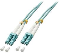 Lindy 46370 cable de fibra optica 1 m lc om3 turquesa