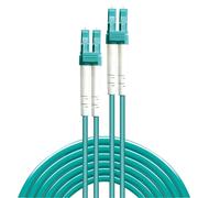LINDY 3.0m OM3 LC Duplex cable de fibra optica 3 m Turquesa - Cable de fibra óptica (3 m, OM3, LC, LC, Male connector/Male connector, Turquesa)