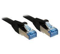 Lindy 47182 cable de red negro 7,5 m cat6a s/ftp (s-stp)