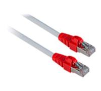 Lindy 47226 Red de Cable de Cobre Amarillo/LSZH Cat.6 S/FTP Patch Fácil 250MHz 0.5m Gris