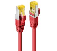 LINDY 47292 Cat.7 de Cobre-Cable de Red S/FTP, LSOH, 600 MHz, 1 m, Color Rojo