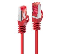 LINDY 47368 - Cable de Red (10 m, Cat6, S/FTP (S-STP), RJ-45, RJ-45, Rojo)