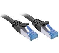 Lindy 47412 - Cable de red (1 m, Cat6a, S/FTP (S-STP), RJ-45, RJ-45, Negro)