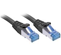 Lindy 47418 - Cable de red (10 m, Cat6a, S/FTP (S-STP), RJ-45, RJ-45, Negro)