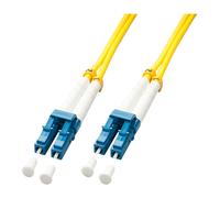 LINDY 47455 15m LC-LC OS2 9/125 Fibre Optic Patch Cable, Yellow
