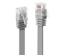 LINDY 47492 - Cable de Red Plano (Cat. 6, UTP, 2 m), Color Gris