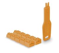 Lindy 47897 Llave bloqueadora de Puerto RJ-45, plástico Naranja