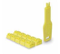 LINDY - Cerrojo RJ45 (10 Piezas) con Llave, Color Amarillo
