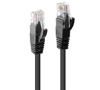 LINDY 48076 Cable de Red U/UTP Cat.6, Negro, 0,5 m