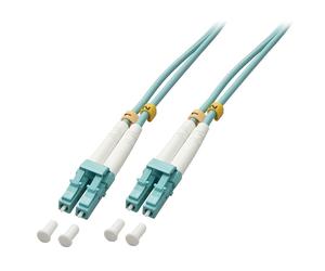Lindy 5.0m OM3 LC Duplex cable de fibra optica 5 m Turquesa - Cable de fibra ópt