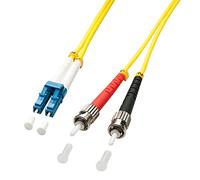 LINDY 5.0m OS2 LC - ST Duplex Cable de Fibra optica 5 m Amarillo - Cable de Fibra óptica (5 m, OS2, LC, ST, Male Connector/Male Connector, Amarillo)