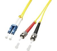 LINDY 5.0m OS2 LC - ST Duplex Cable de Fibra optica 5 m Amarillo - Cable de Fibra óptica (5 m, OS2, LC, ST, Male Connector/Male Connector, Amarillo)