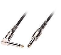 Lindy 6036 - Cable de guitarra con conector recto a conector en ángulo de 90º, 6m, color negro