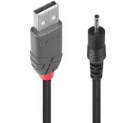 Lindy 70265 cable de transmisión Negro 1,5 m USB A EIAJ-01 (2.5 mm, 0.7 mm)