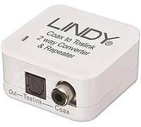 Lindy 70411 cambiador de género para cable toslink rca blanco